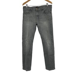 J Brand Mens‎ Kane Slim Straight Jeans 34 Grey Ricochet Made in USA Minimalist